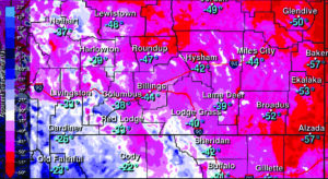 Montana Wind Chills getting chilly January 2024